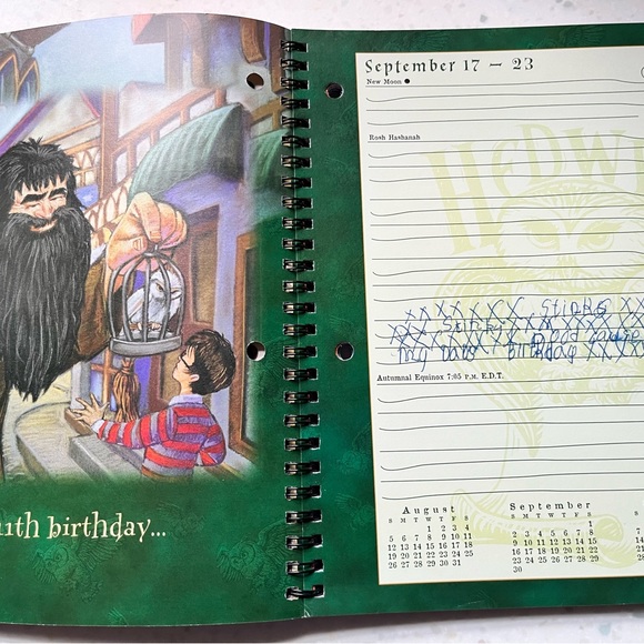Vintage Harry Potter Student Planner 2001 Artwork - Picture 12 of 12
